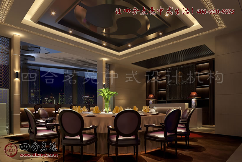 中式元素點染裝飾空間設計高雅而成熟 高級酒店裝修設計中式效果圖