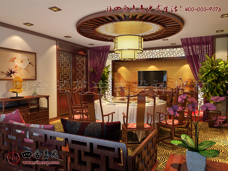 空間布局與中式元素組合彰顯古韻與精致 古韻中式酒店特色裝修設計空間