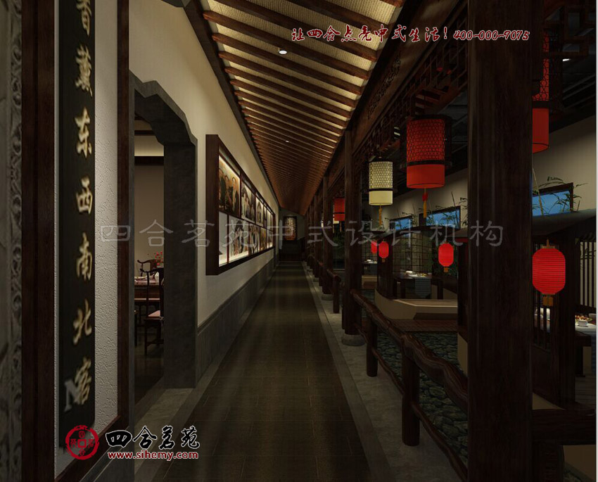 鱗次櫛比的檐廊淡雅色彩展現古韻 中式特色酒店裝修設計