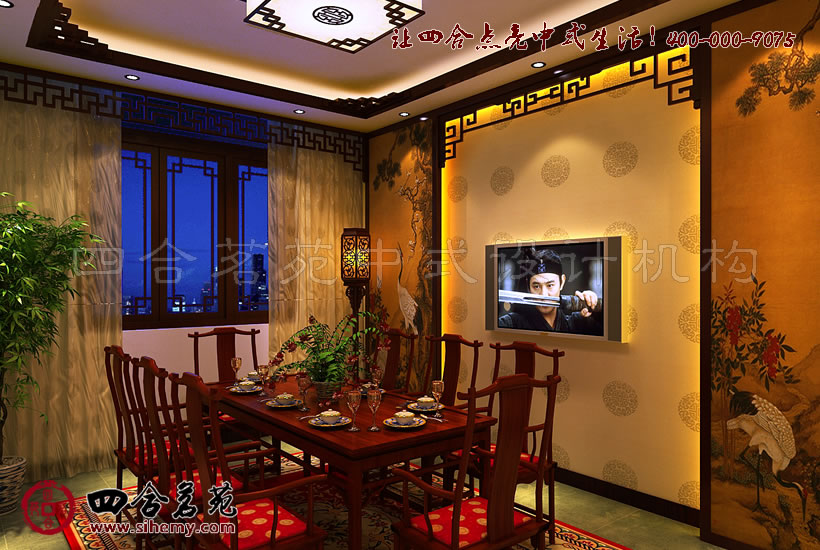 裝飾筆觸雋秀紋理細潤 中式豪華酒店裝修設計效果圖